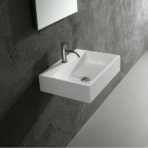 schede tecniche lavabi / sinks technical data sheets GESTO Articolo: GESTO4 Materiale: Ceramilux Troppopieno: NO Peso lordo: kg 17 ca. Peso netto: kg 1 ca.