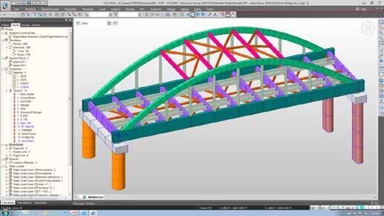 Ø Esempio di ponte ferroviario con so_ostru_ura è analisi e verifiche EC3 EC2 Ø Ponte a 2 binari ; è L=50 m ; B=14 m;