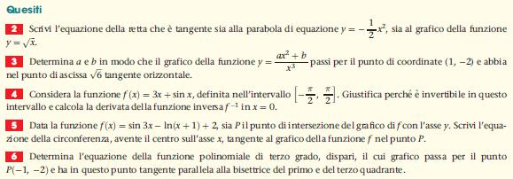 Esempio di quesiti: la