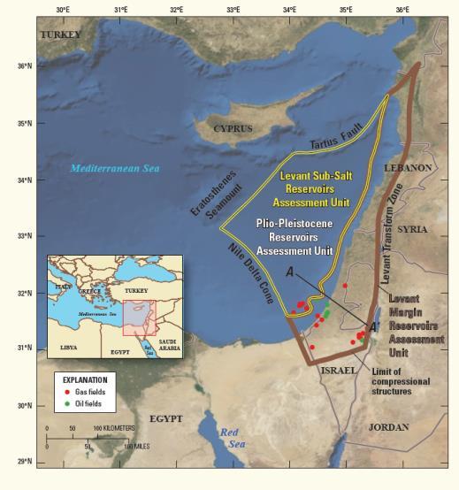 Oriental Levantine Basin Produc t Recoverab le resources Range Oil 1,7