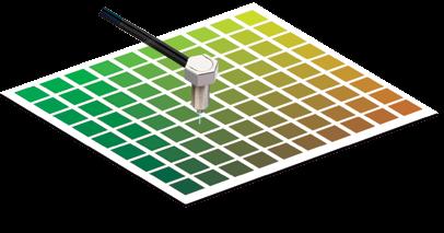 6 Lettori di tacche colorate Identificare anche le minime differenze di colore Progettazione del sistema con elevato