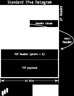 protocollo utilizzato nel campo dati (payload) del pacchetto IP: w TCP codice 6 w UDP codice 17 Figura tratta da http://unixwiz.net/techtips/iguide-ipsec.html!
