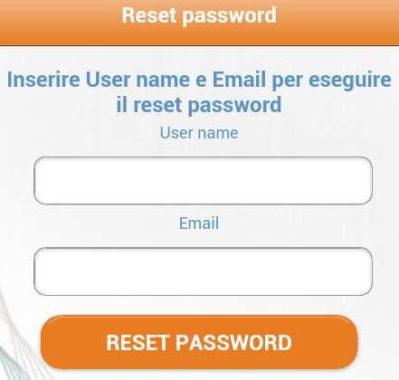 la nuova password. 2.1 Password dimenticata Se hai dimenticato la password clicca sul comando Password dimenticata?