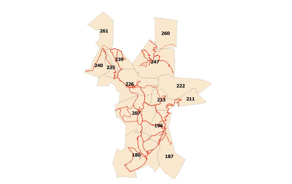 Zone tariffarie Valdarno-Valdisieve Di seguito la zonizzazione tariffaria con due