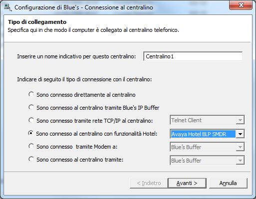 5 Configurare la connessione con il Centralino.