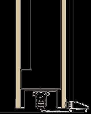 FILO INTONACO ESTERNO Soglia W Soglia in alluminio da fissare a pavimento h = 10 mm, specifica per