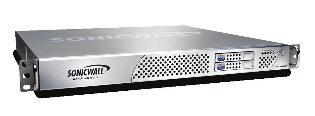 Soluzioni Dell SonicWALL WAN Acceleration: Serie WXA in breve La serie Dell SonicWALL WAN Acceleration Appliance (WXA) riduce la latenza delle applicazioni e conserva la larghezza di banda,