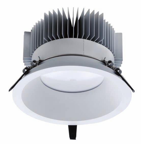 ZARIAS IP40 / IP44 INSTALLED Incasso mono LED Multi-Chip, ad alta resa cromatica, per installazione a soffitto. Adatto per illuminazione d ambiente, per supermercati e negozi.