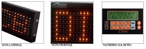 Prodotti Hardware Display 24/C display alfanumerico a led s luminosi Ampia memorizzazione frasi Scrittura in negativo 11 modalità di visualizzazione frasi Visualizzazione data e ora Design elegante