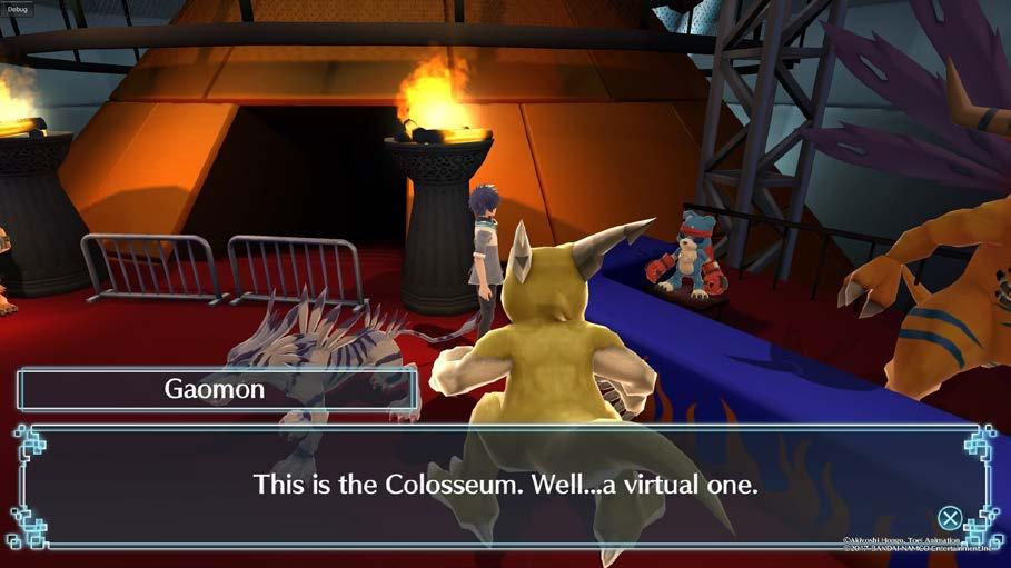 Parla con il Digimon per visualizzare il percorso digievolutivo dei tuoi partner e scoprire se ci