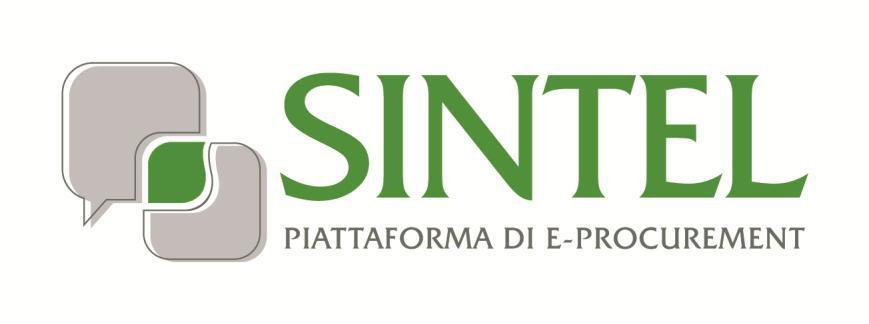 Manuale di supporto all utilizzo di SINTEL per Operatori Economici