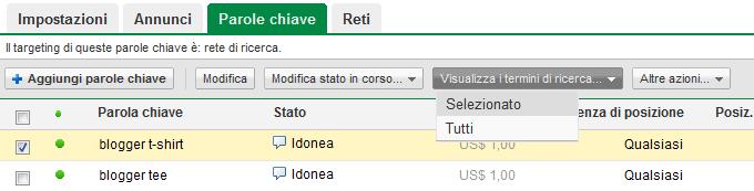 Puoi aggiungere facilmente questi termini come parole chiave normali o a corrispondenza inversa per migliorare la qualità del traffico.