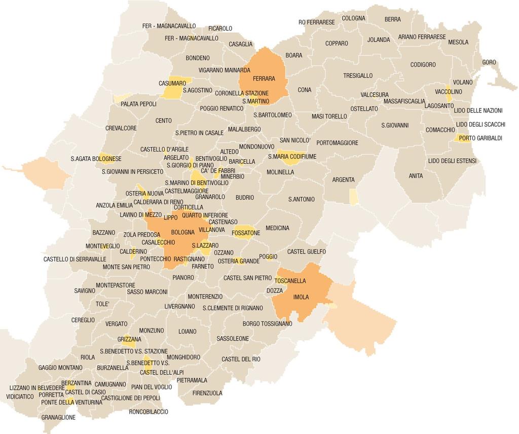 RETE TPL BOLOGNA E FERRARA Territorio servito 6.