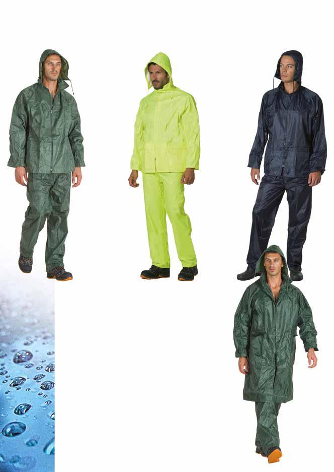 antipioggia completi nylon antistrappo NORAIN V completo giacca e pantaloni, impermeabile, nylon Colore: Verde Taglie: S / XXXL NORAIN G completo giacca e pantaloni, impermeabile, nylon Colore: