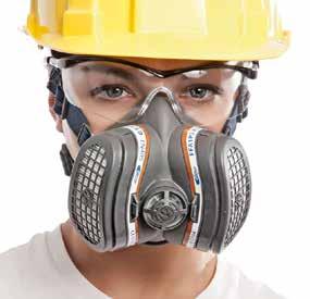 protezione respirazione Maschere facciali con filtri AP3 EN 40 NOVITÀ SETTORI DI UTILIZZO Verniciatura industriale Lavorazioni con