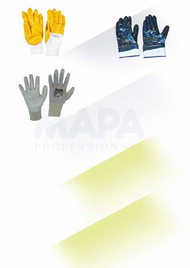 MAPA397 NBR areato, polso maglia colore: bianco-giallo taglie: 7-8-9-0