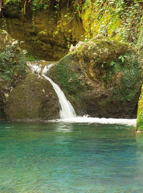 L ACQUA È L ELEMENTO CHE RENDE UNICA LA NOSTRA PASTA WATER IS THE INGREDIENT THAT MAKES OUR PASTA UNIQUE È estratta direttamente dal cuore della montagna, dove rocce del pleistocene, incontaminate da