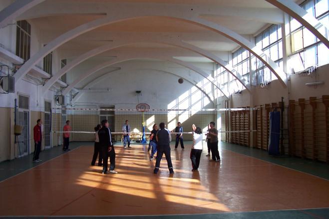 In essa è possibile praticare la pallavolo e tutte le attività della ginnastica generale. Sono presenti i servizi igienici e gli spogliatoi. L'Istituto è dotato di due palestre.