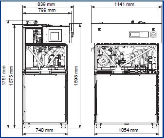 Dati Tecnici : Dimensioni senza rivestimento esterno