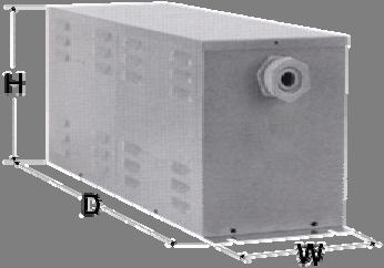 THDI <60% - - - MFA 550 Vac Reattanze di blocco - Blocking Reactors Selfs de bloc - Reactancias de bloqueo 180 Hz (3,6 = 7,7%) sovratensione max 1,1 Un (60 Hz su richiesta) frequenza ed alla tensione