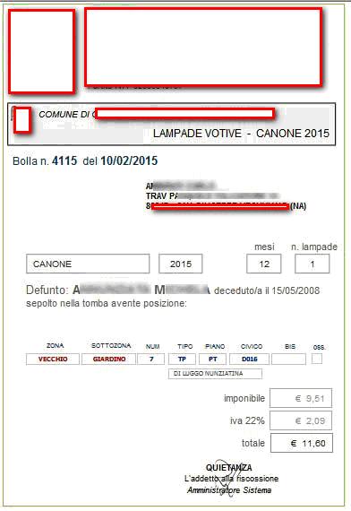 SU RICHIESTA E CON COSTI DA QUANTIFICARE: può essere implementata la pubblicazione in internet dell elenco defunti con le relative posizioni.