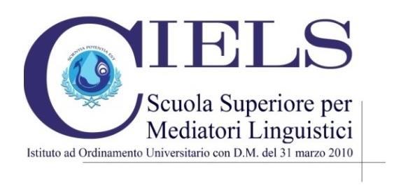 MODULO DI PRE IMMATRICOLAZIONE AL CORSO DI STUDI TRIENNALE IN SCIENZE DELLA MEDIAZIONE LINGUISTICA (CLASSE DI LAUREA L-12) A.A. 2017/2018 Cognome: Nome: Luogo di nascita: Data di nascita: Provincia: Cittadinanza: Codice Fiscale: Indirizzo di Residenza: Comune di Residenza: Provincia: C.