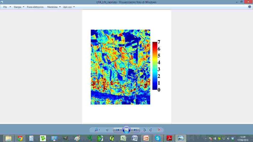 Mappe tematiche da Remote Sensing REMOTE SENSING Mappa derivata: LPA (Leaf