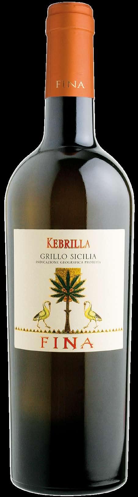 KEBRILLA GRILLO BIANCO - SICILIA Il vitigno Grillo è uno tra i più antichi della Sicilia.