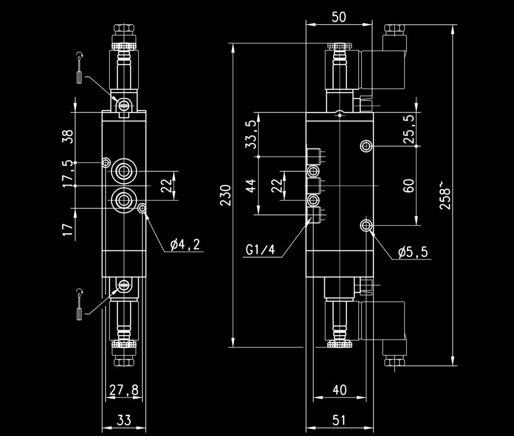 Funzione Portata Qn (Nl/min) Pressione d esercizio (bar) 454-V11-5/ 150 10