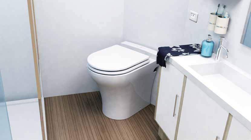 GAMMA SILENZIO SANIMARIN EXCLUSIVE MEDIUM Modelli di WC silenziosi da installare su pianale SILENZIO