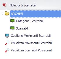 Archivi Cliccando sulla voce di menù Si accede al menù a lato: Dagli Archivi è possibile gestire le macro-categorie di scarrabili che gestisce la tua azienda e i