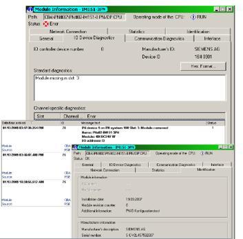 MODO ON LINE DIAGNOSTICA DEVICE