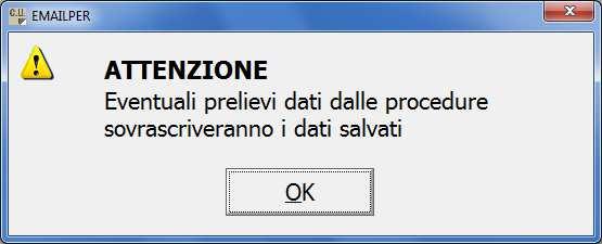 (ad esclusione del prelievo dalla procedura PAGHE), l indirizzo e-mail prelevato dalle