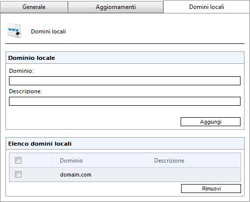 11.4 Domini locali Schermata 128: elenco domini locali GFI MailEssentials richiede l elenco di domini locali per poter distinguere tra posta in entrata, in uscita o interna.
