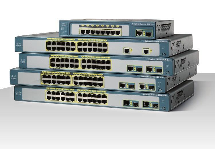 Switch di accesso - Cisco Catalyst 520 Famiglia di prodotti appartenenti alla suite Cisco Smart Business Communications System Caratteristiche principali Appositamente progettato per il mercato PMI