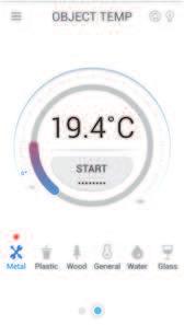 TEMPERATURA DI UN OGGETTO Se l emissione dell oggetto viene specificata, la misurazione verrà effettuata più accuratamente.