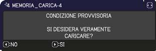 Indicazioni sul menu OSD (On Screen Display) Indicazione La selezione di questa parola termina il menu OSD.