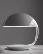lampade da tavolo Cobra design Elio Martinelli, 1968 o integrato 629 40 8,5 bianco 1X12W E27 A+ 596,00 727,12 629/NE 40 8,5 nero lucido 1X12W E27 A+ 804,00 980,88
