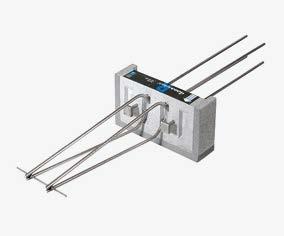 tipo RQP+RQP Gruppo di prodotto 49 Elemento termoisolante portante per connessioni tra balconi in calcestruzzo armato appoggiati e solai in calcestruzzo armato esistenti.