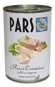 PARS Pesci Oceanici Pesci Oceanici: Composizione Pesci e sottoprodotti dei pesci 30% (tonno, sardina), carni e derivati (pollo, tacchino, suino), Zuccheri (saccarosio) Additivi nutrizionali: Vitamina