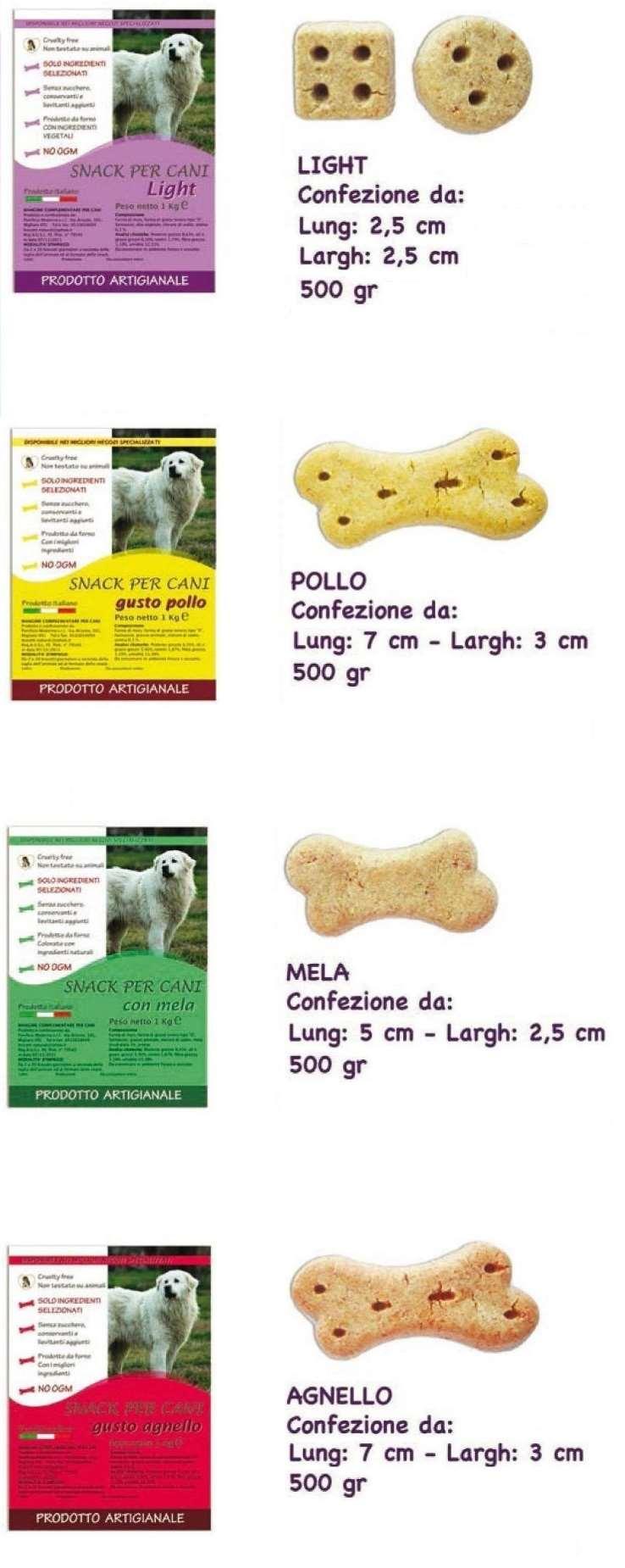 Biscotti Light BISCOTTI LIGHT P004 NATURALI GR 500 16 Biscotti Pollo BISCOTTI AL POLLO P005 NATURALI GR 500 16