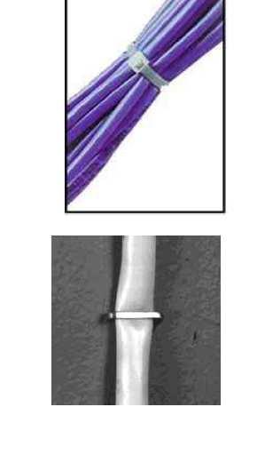 Tecniche di installazione Considerazioni meccaniche Schiacciamento Fascetta larga Indicazione di forza per evitare