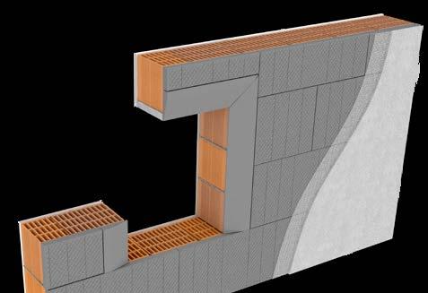 ALTRI SISTEMI DI ISOLAMENTO TERMICO E PRODOTTI SPECIALI Profilo a smusso trapezoidale per riduzione spessore in prossimità di porte, finestre e balconi nel sitema cappotto.