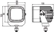 1500 Lumens 480 mm corpo RCV9601 148,20 spot chiara 18W 6