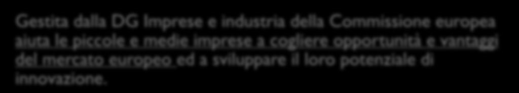 Gestita dalla DG Imprese e industria della