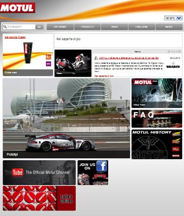 12 WEB Il sito web di Motul è stato completamente rinnovato nel 2011 con importanti aggiornamenti e una profonda rivisitazione dei contenuti. Dalle pagine di motul.