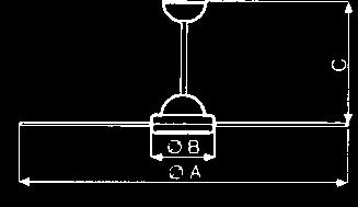 POLAR Ventilatori da soffitto reversibili Ventilazione DESCRIZIONE Ventilatori da soffitto reversibili Disponibili in 4 diametri: 9, 12, 14, 1 cm Asta di sostegno in dotazione (lunghezza 43 cm)