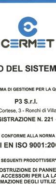 Le certificazioni rappresentano un ulteriore garanzia (attestata da un ente terzo, autonomo, indipendente e riconosciuto), della qualità