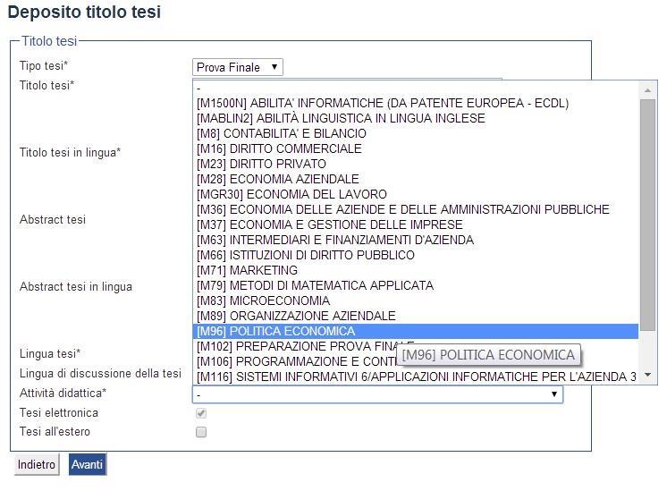 Per gli studenti dei corsi di studio del Dipartimento di Ingegneria e del Dipartimento di Scienze e Tecnologie l attività didattica non q