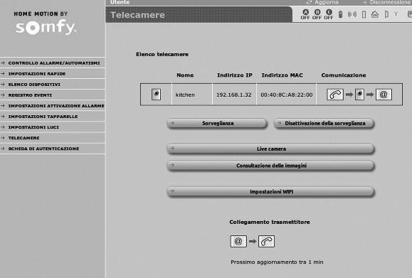 Configurazione delle telecamere IP Configurazione delle telecamere in modalità wifi: Sul computer, lanciare il browser Web.